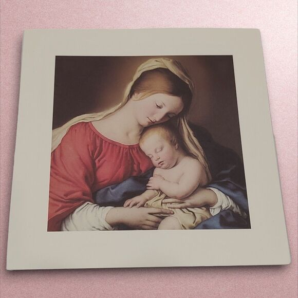 Madonna & Child Crane & Co. Rare Vintage Christmas Blessing Greeting Card BoxSet - Picture 4 of 8